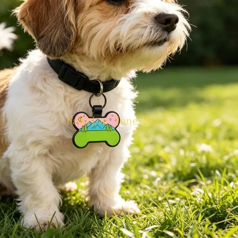 N5KA Quiet Silicone Pet Label For Multiple Pets Scratch Proof And Lightweight
