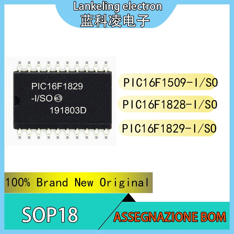 PIC16F1509-I/SO PIC16F1828-I/SO PIC16F1829-I/SO 100% Brand New Original Integrated circuit SOP20