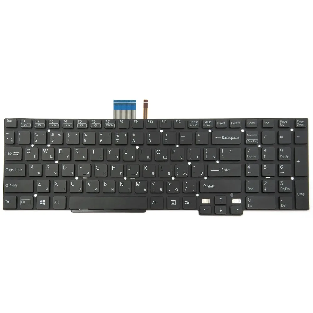

New For Sony VAIO SVT15 SVT151 SVT15112CXS SVT15114CXS SVT15114CY SVT15115CXS Series Laptop Keyboard RU Black With Backlit