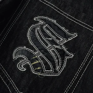 Y2K New Sudpole American Retro Gothic Graphic Sticked Baggy Jeans Harajuku Hip-Hop Larga Street Wear Hosen 10 Hauptverkauf Calca Jeans 90 männlich - №2