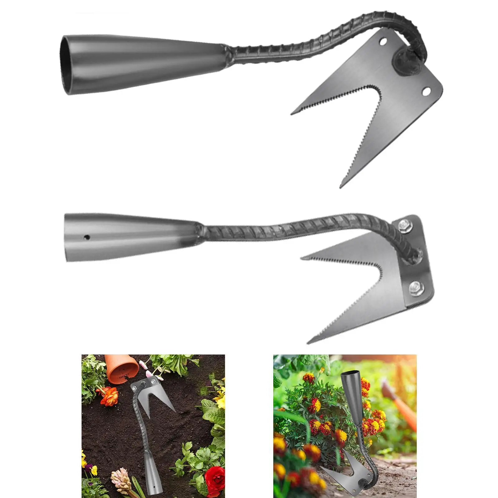 Weed Puller Tool Lightweight Gardening Supplies Sturdy Weed Removal Hand Weeder Tool for Backyard Courtyard Garden Yard Planting