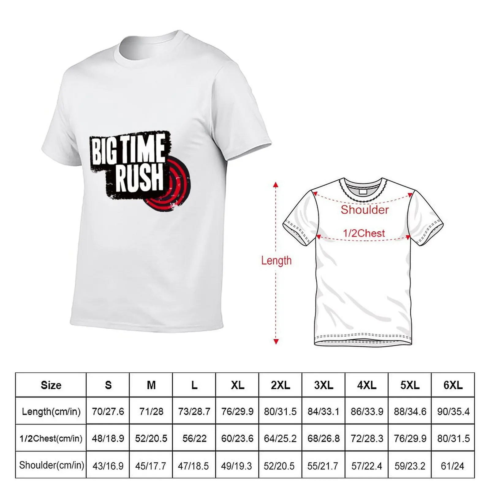 big time rush logo T-Shirt t shirts for man slim fit essential t shirt T-Shirt