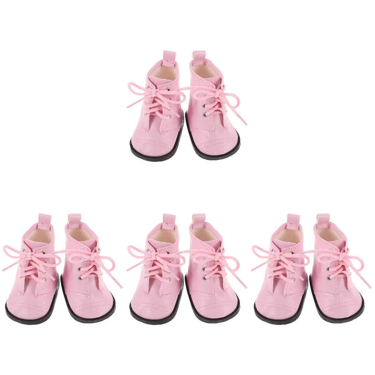 

4 Pairs Boots Accessories Mini House Shoes Ornaments Decorative Toys Baby Sports Miniature Models Cloth Girl Tap Pu