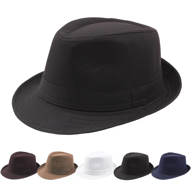 New Retro Men's Hats Adult Bowler Hats Classic Version Chapeau Hats Jazz Hat Spring Summer Gentleman Hat Outdoor Wide Brim Cap