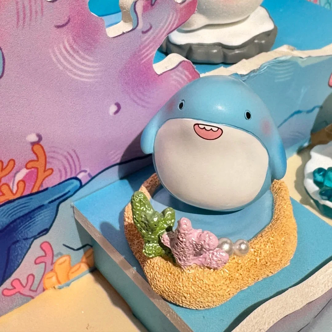 

Cool Tide Play Cat Pai Marine Animals Rotation Blind Box Handmade Exclusive Genuine Desktop Ornament Birthday Gift