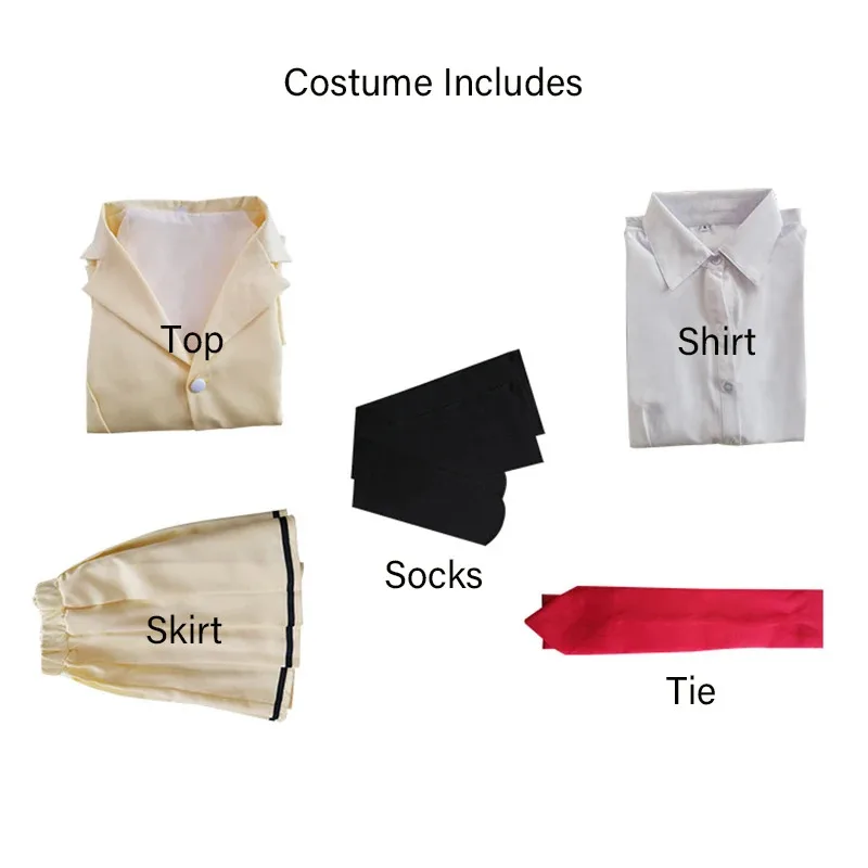 Novo ❤ 2025 anime watamote tomoko kuroki cosplay traje feminino meninas linda saia amarela jk uniforme roupas halloween carniv ☆ ☆ ☆