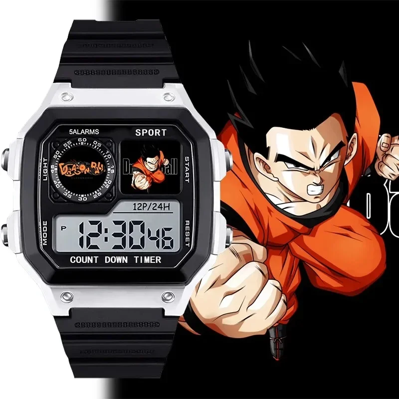 Dragon Ball Son Goku Cartoon Son Gohan LED Digital Watch Multifunction Men Women Sport Electronic Watches Children Birthday Gift - view 2
