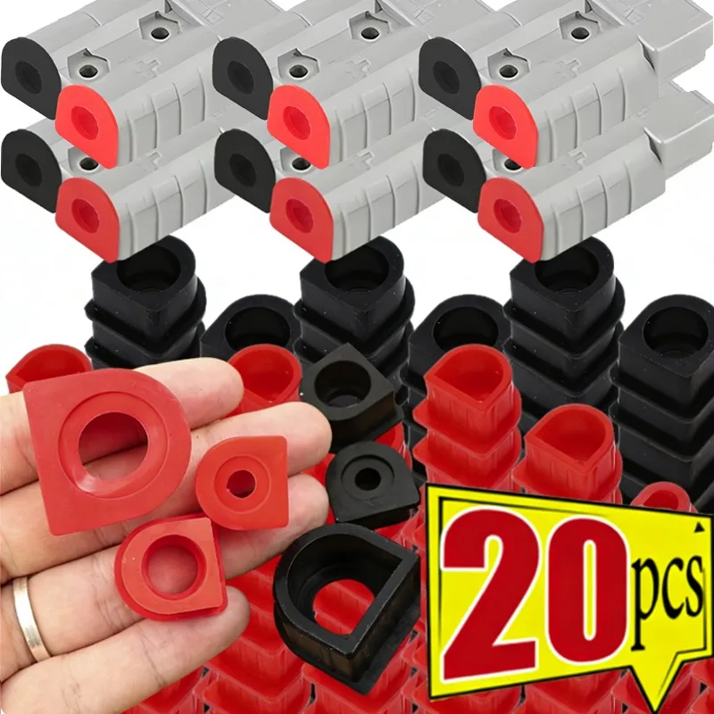 

2-20 шт. универсальных водонепроницаемых красно-черных фиксирующих втулок 120А/175А/350А для разъемов, кабельных комплектов и автомобильных аксессуаров