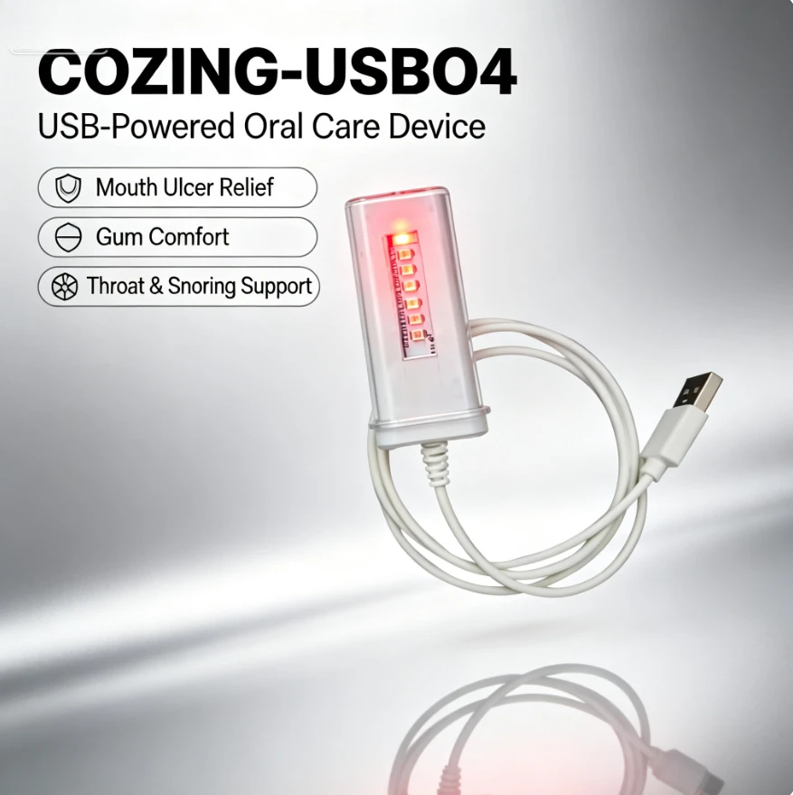 Customizable Portable Red Light Device – Gum Sensitivity & Inflammation Relief Therapy for Oral Care