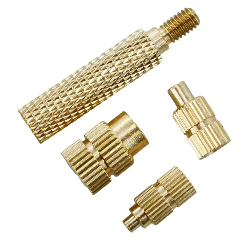 MAKE-Heat Set Insert Tool M2-M8 Hot Melt Brass Knurled Nut Embedded Insertion Tip Press Adapter TS100/TS101 Soldering Iron