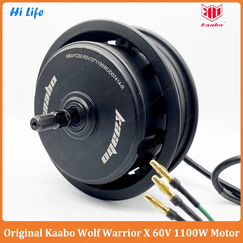 Original Kaabo Wolf Warrior X Motor 10inch 60V 1100W Front Rear Hall Motor for 60V 21AH 60V 28Ah Kaabo Wolf Warrior X E-Scooter