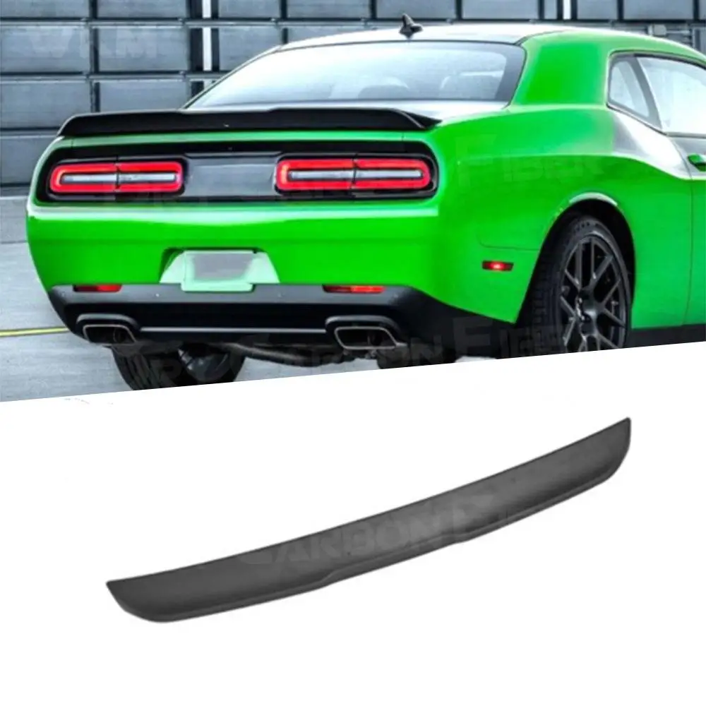 

Carbon Fiber Car Rear Spoiler Wing Fit for Dodge Challenger SPT 2011-2014 Black Rear Trunk Spoiler Wing