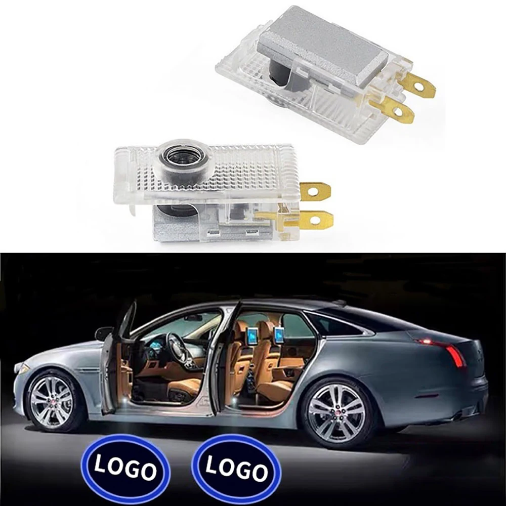 For Saab 9-3 93 2003-2010 2011 2012 Saab 9-5 95 1998-2010 2011 2Pcs Car styling Auto Door LED Decoration Wireless Welcome LightS