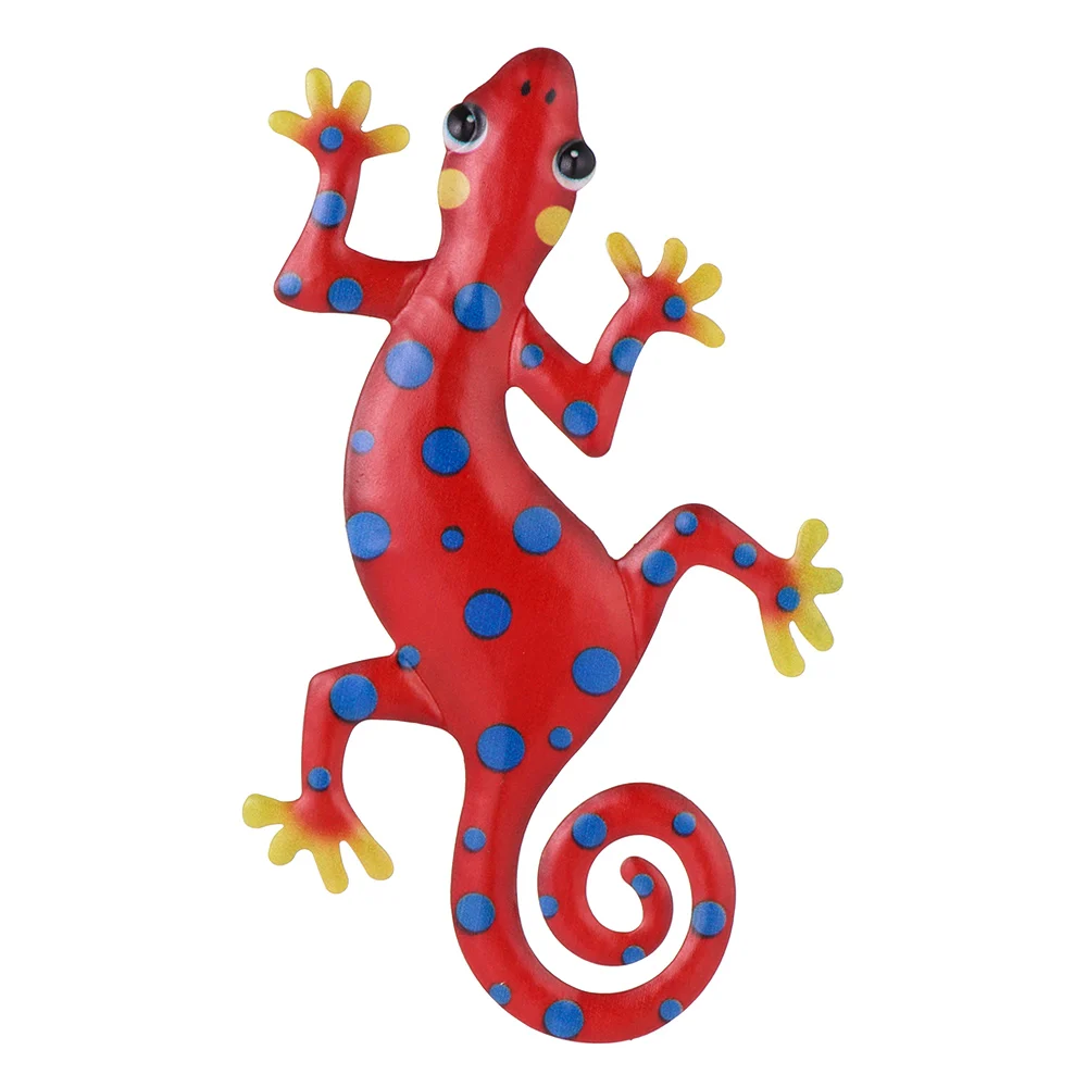 Portable Living Room Inspirational Sculpture Metal Gecko Wall Decor Garden Backyard Art Craft Sculptures