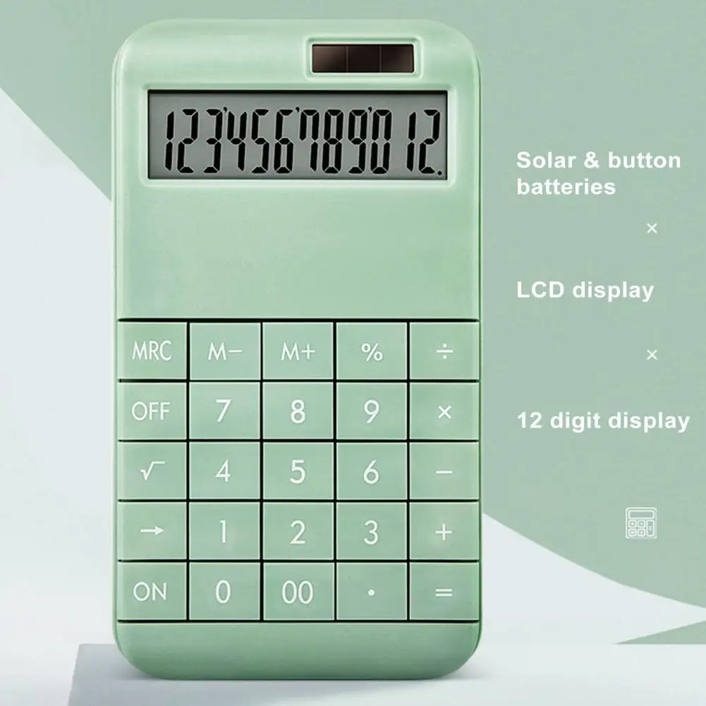 Super-large Display Calculator Detachable Buttons Calculator Efficient Office Essential Solar Powered Desktop for Students