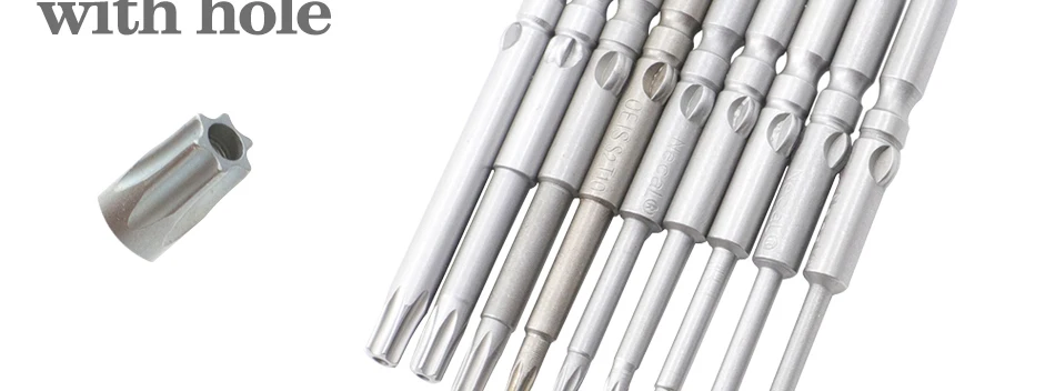 8pcs-11pcs 60mm/100mm long Torx screwdriver bit 800/801/802 electric screwdriver bit 4mm/5mm/6mm handle Screwdriver accessories