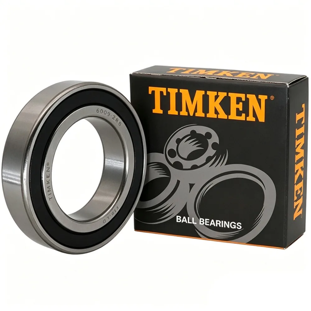 

2PCS TIMKEN 6009-2RS Bearing 45x75x16mm Double Rubber Sealed Pre-Lubricated Low Noise Deep Groove Ball Bearing
