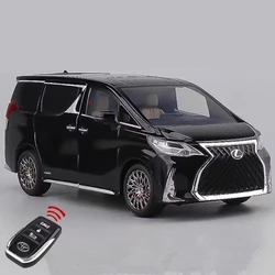 1:24 versione chiave LEXUS LM300 MPV modello di auto in lega diecast veicoli giocattolo in metallo modello di auto simulazione suono e luce regalo per bambini