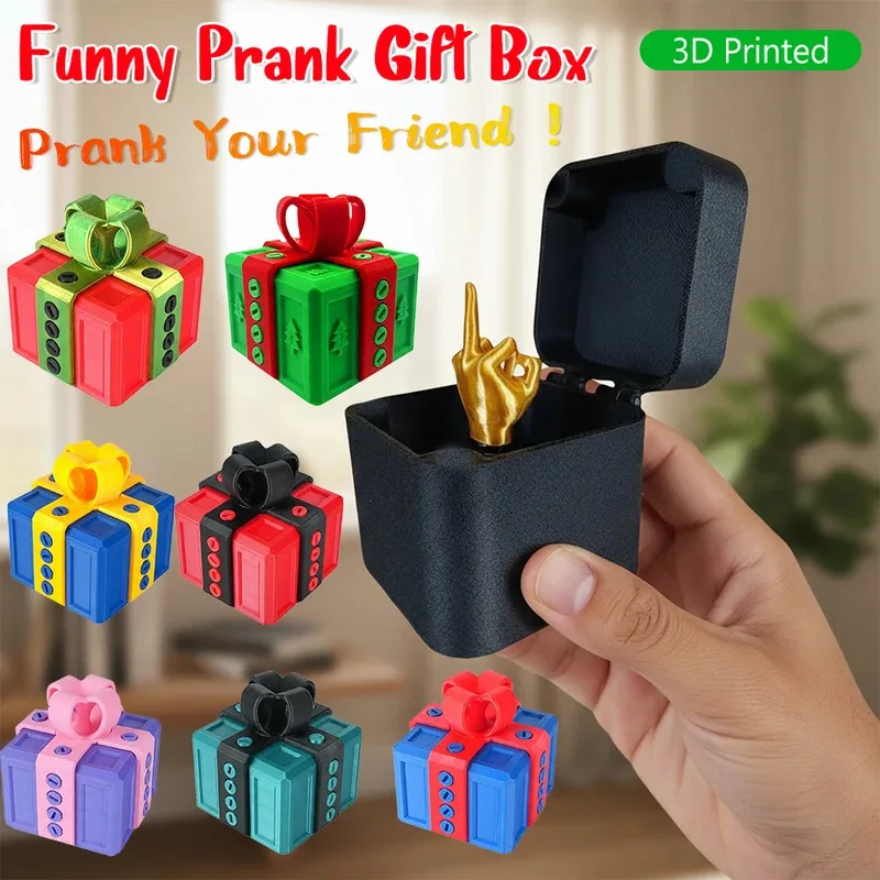 Annoying Pop Up Middle Finger in A Box, DIY Assembly Prank Toy for Adults, Funny Office Gag Gift, Viral Funny Surprise Present