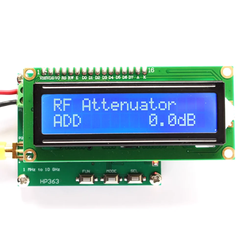 

RF power meter 1MHz~10GHz -50~0dBm power meter can set RF power attenuation value