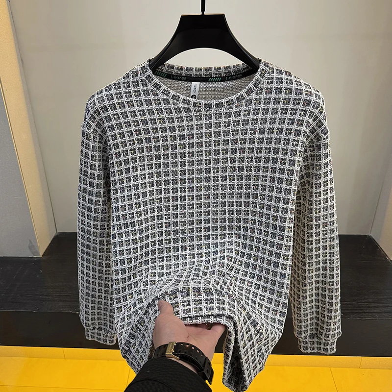 

High Quality Woven Hoodie for Men Long Seeve Casual Sweatshirts 2026 Spring Autumn Versatile Hip Hop Social Base Shirt M-4XL