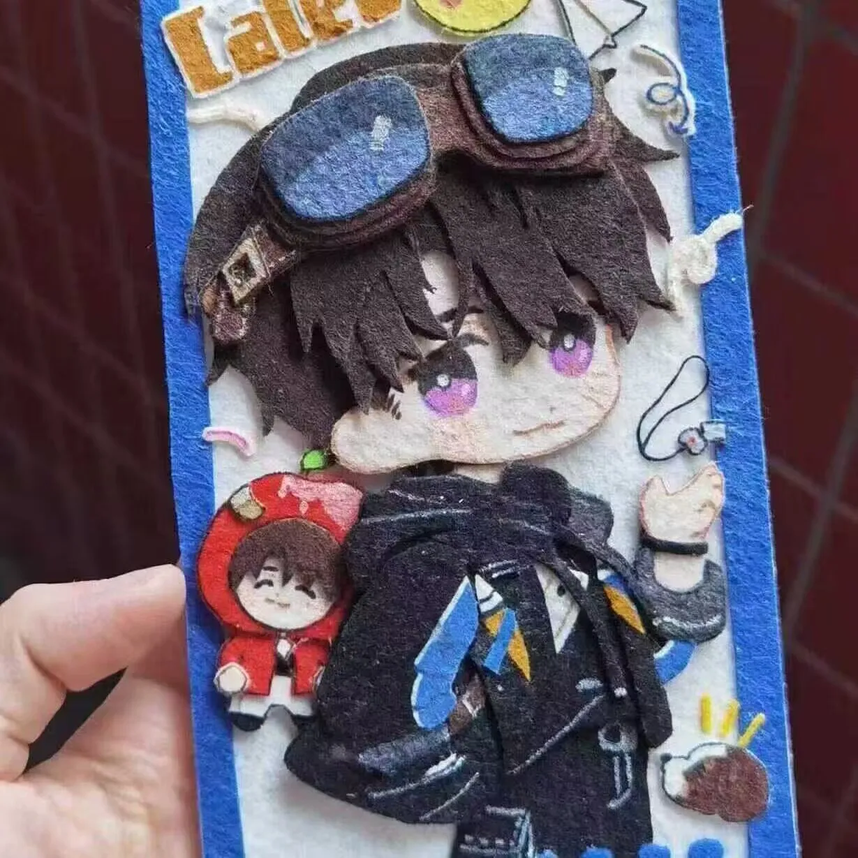 مروحة محيطية "Love and DeepSpace" تعمل Qi Yu وShen Xinghui وLi Shen وXia Yizhu "معلقات زخرفية مصنوعة يدويًا من القماش غير المنسوج