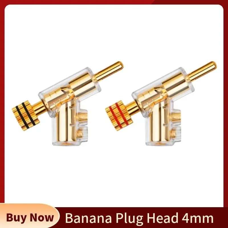 HEDANP Y-förmige Bananenstecker, Audio-Stecker, Hi-End-Kupfer für selbstsichernde 4-mm-Kopf-Lautsprecher, Terminal, Verstärker, Unterhaltungselektronik