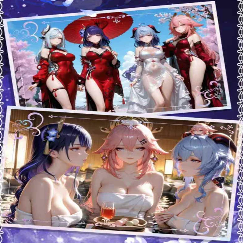 卸売 女神物語 A5 アクリルアートカード 100種類 ホログラフィックデザイン プレミアムコレクタブルセット 限定版シリーズ