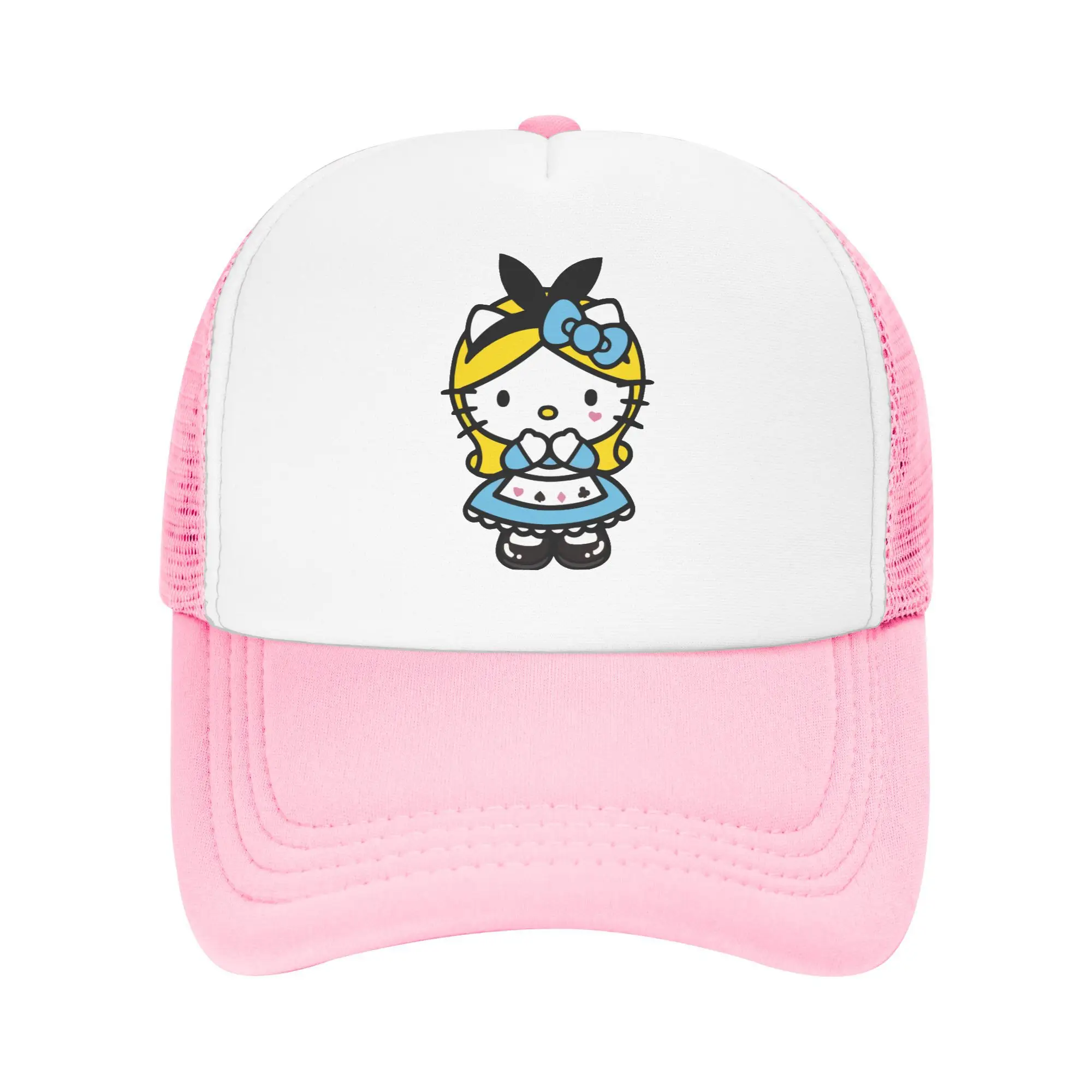 

Hello Kitty Alice Mesh Baseball Caps Unisex Hip-Hop Sun Hat Hats Adjustable Snapback Caps Sports Cap Summer Trucker Hats