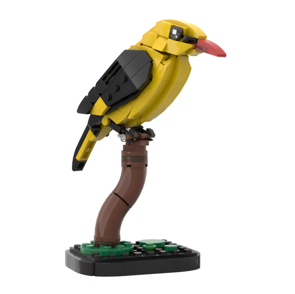 

Gobricks MOC Golden Oriole Building Blocks Model Animal World Creativity Bird Golden Oriole Bricks Assembly Toys Kids DIY Gifts