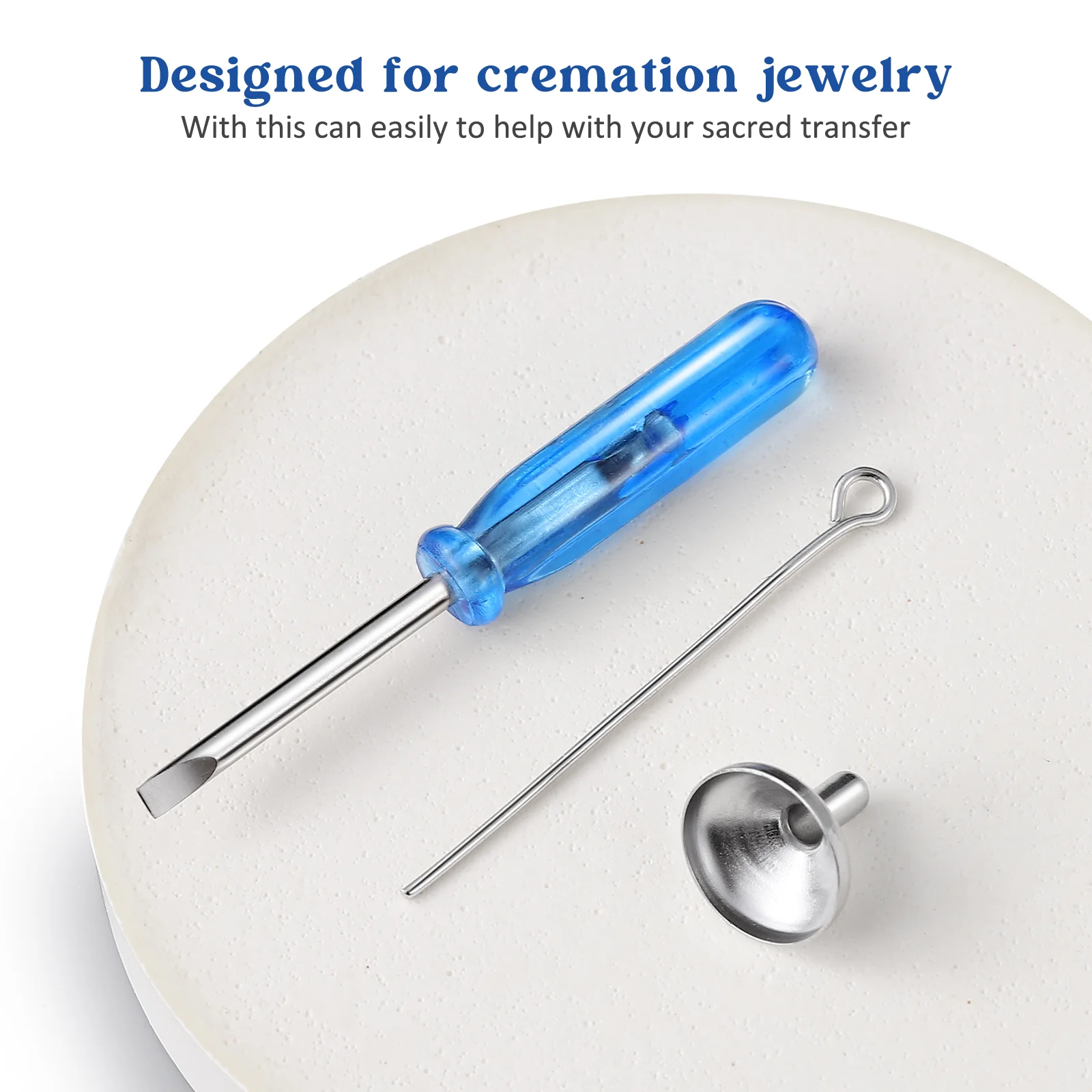 Cremation Jewelry Funnel Small Funnels for Ashes Urn Filling Filler Kit Perfume Refill Mini Making Locket