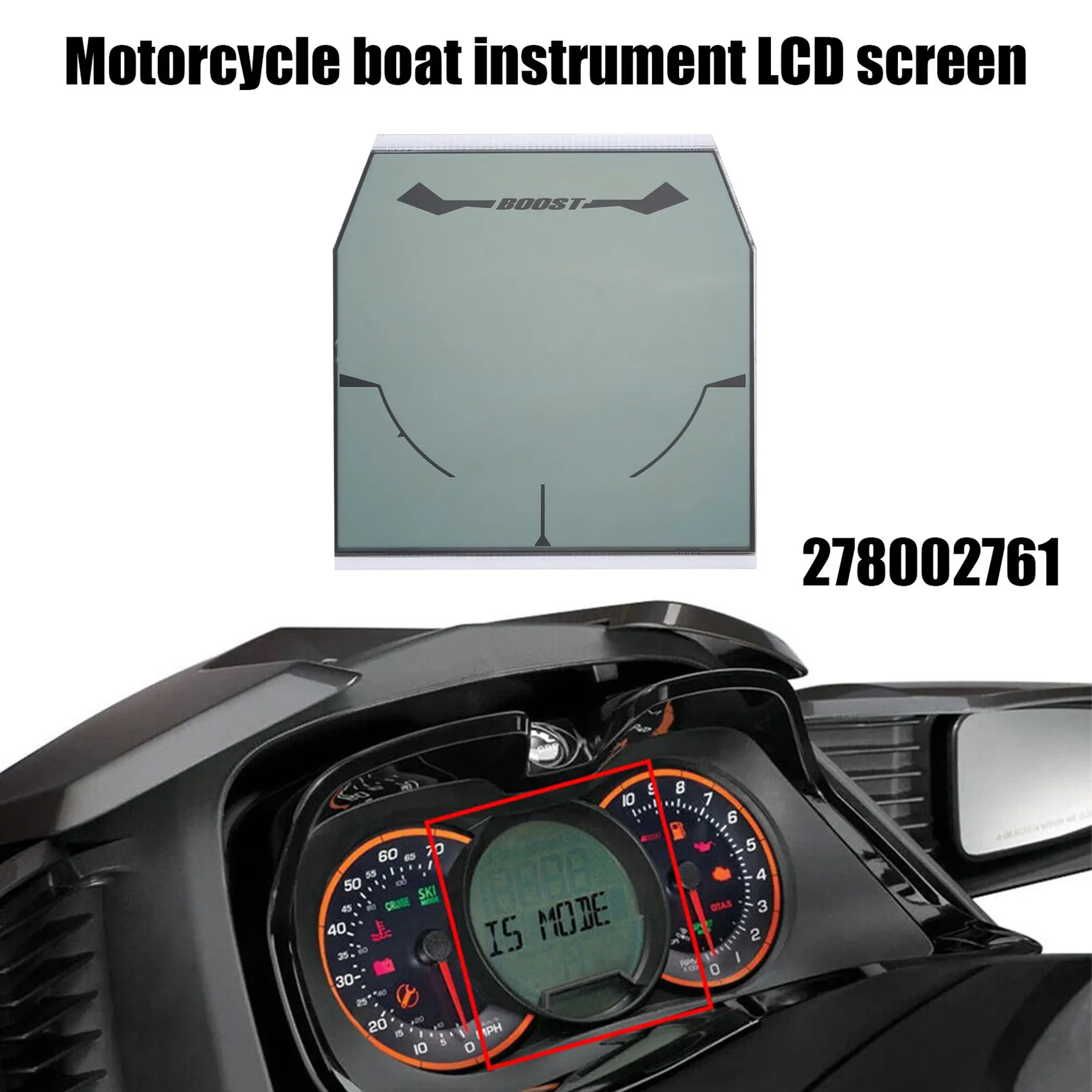 Schermo LCD per strumentazione classica barca a motore per Sea-Doo Seadoo Sea 4-TEC 130 155 215 255 260 300 RXP RXT GTX GTI GTR A