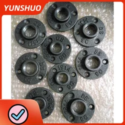 10pcs Iron Pipe Fittings Wall Mount Floor Antique DN15 Flange Piece Hardware Tool Cast Iron Flanges Gietijzeren Buisleidingen