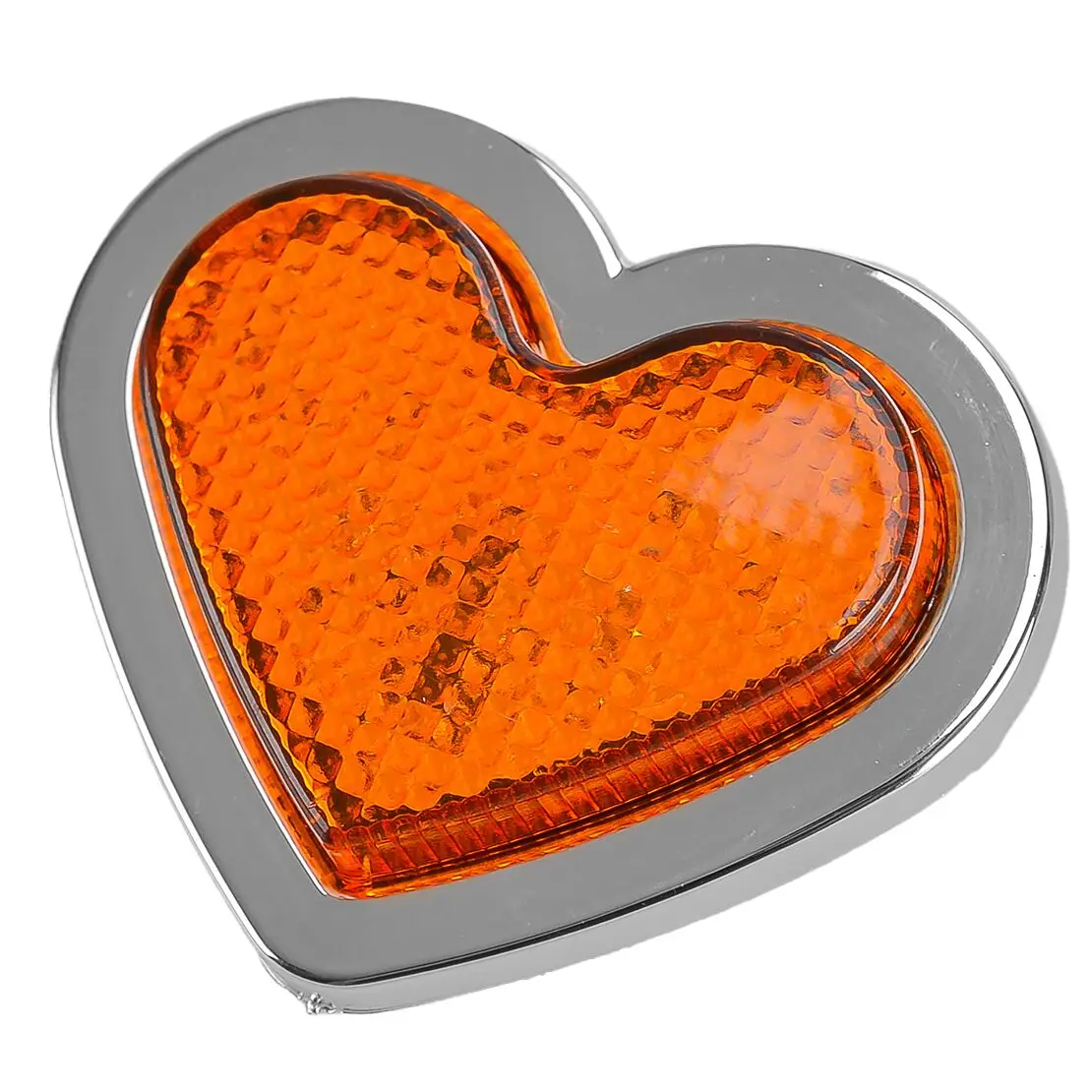 Amber Heart Shaped Side Marker LED Light Turn Signal Indicator Lamp Universal for 12-24V Car Van Truck Trailer New