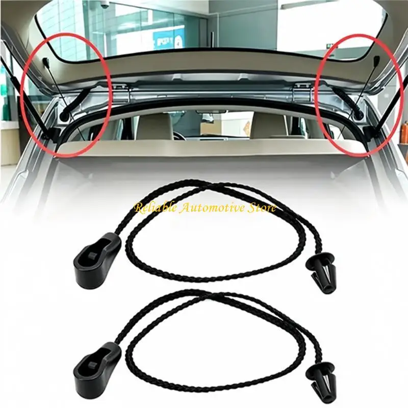M68B 4M51-A46538-AB Black Molded End Parcel Shelf Cord Pair for MK2 MK1 Cargo Cover Repair, 39 Replacement Set for Rear Shelf