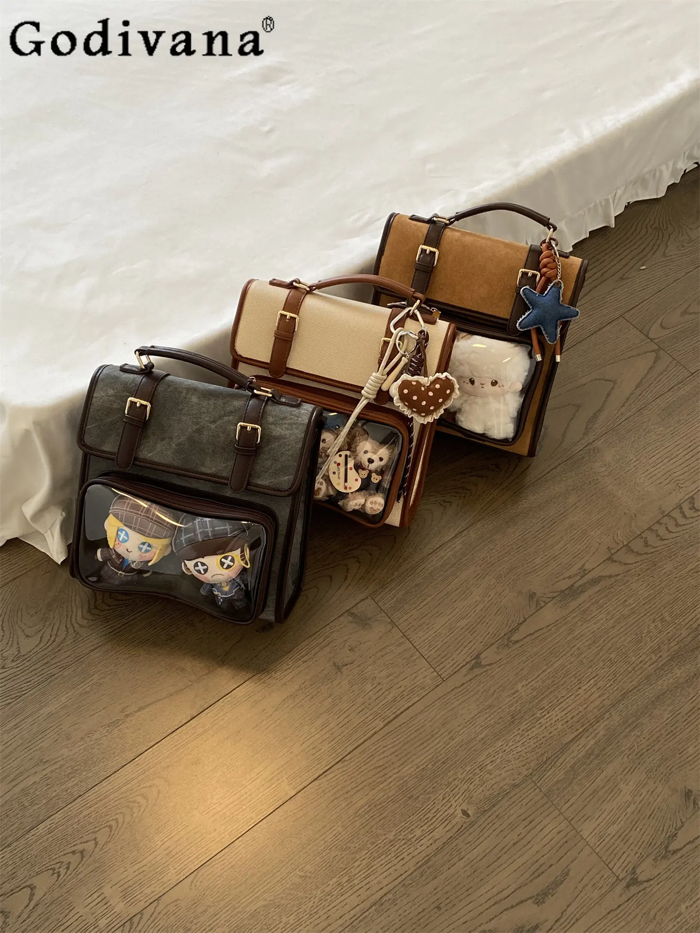 

Japanese Original Retro College Style 10cm Baby Bag Two-dimensional Student Jk Uniform Messenger Bag Versatile Shoulder Pain Bag