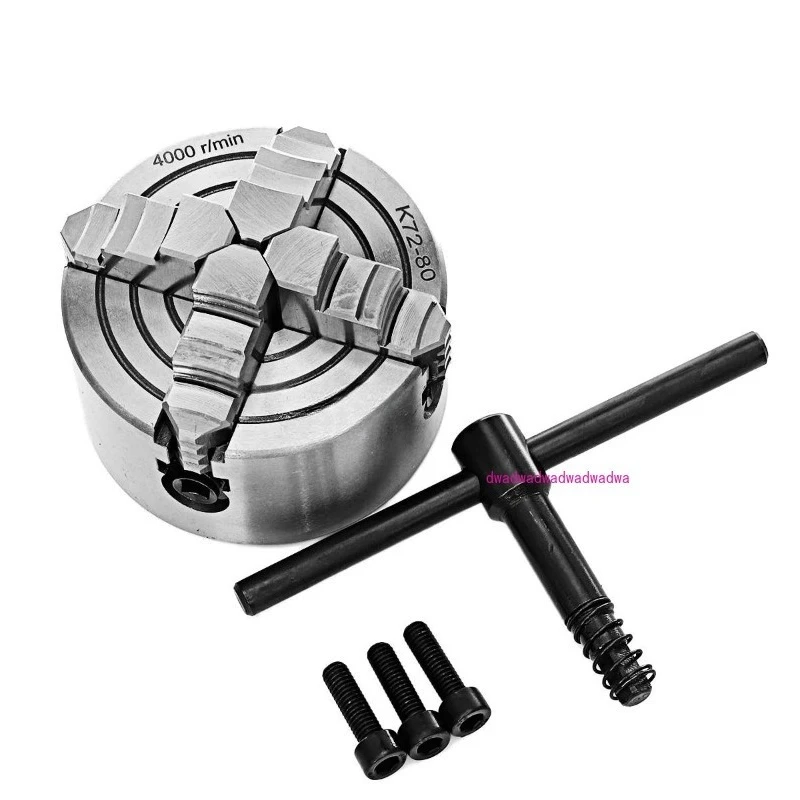 

Lathe Chuck 80mm 4 Jaw Independent Chuck K72-80 For Mini Lathe