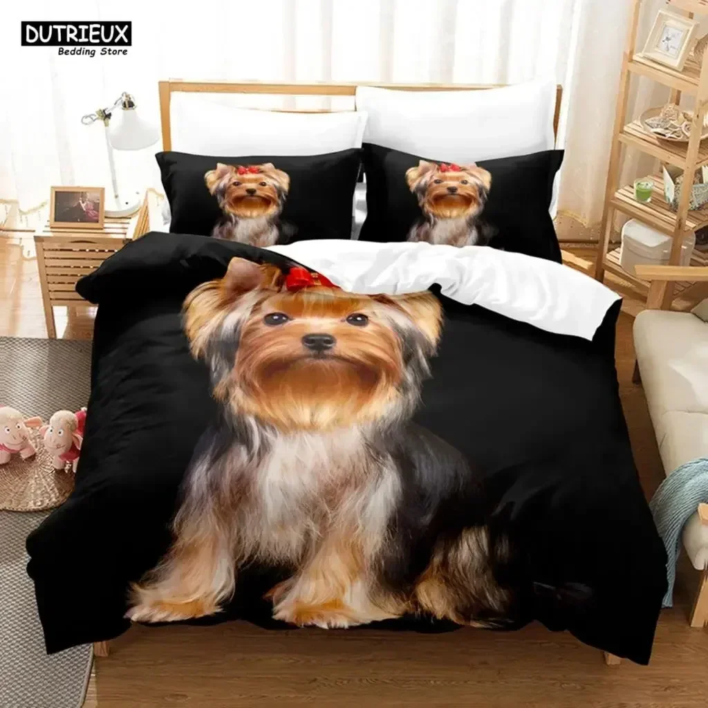 

3D Print Smiling Angel Samoyed Cute Dogs Puppy Bedding Set Bedroom Soft Modern Bedspreads Comefortable Duvet Cover Pillowcase