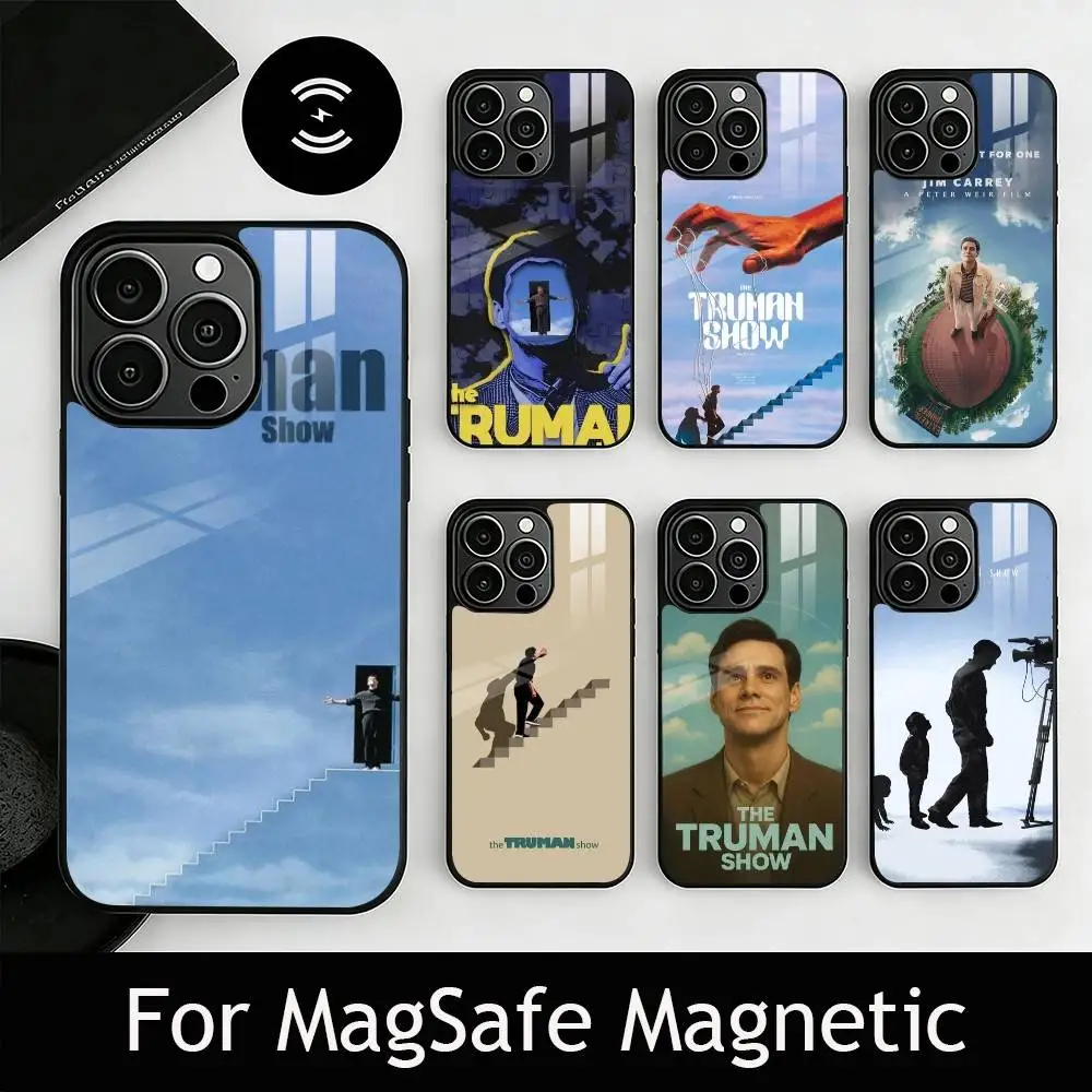 

T-The T-Truman S-Show Phone Case For iPhone17,16,15,14,13,12,11 Plus,Pro Magnetic For Magsafe Wireless Charging