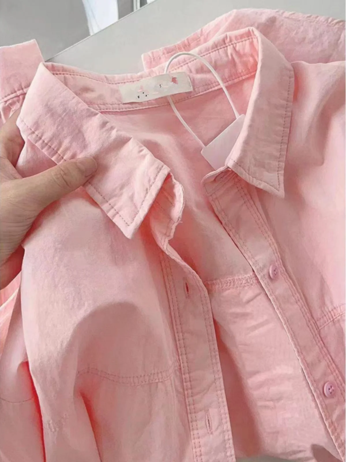 199 pink-no pockets heavy cotton