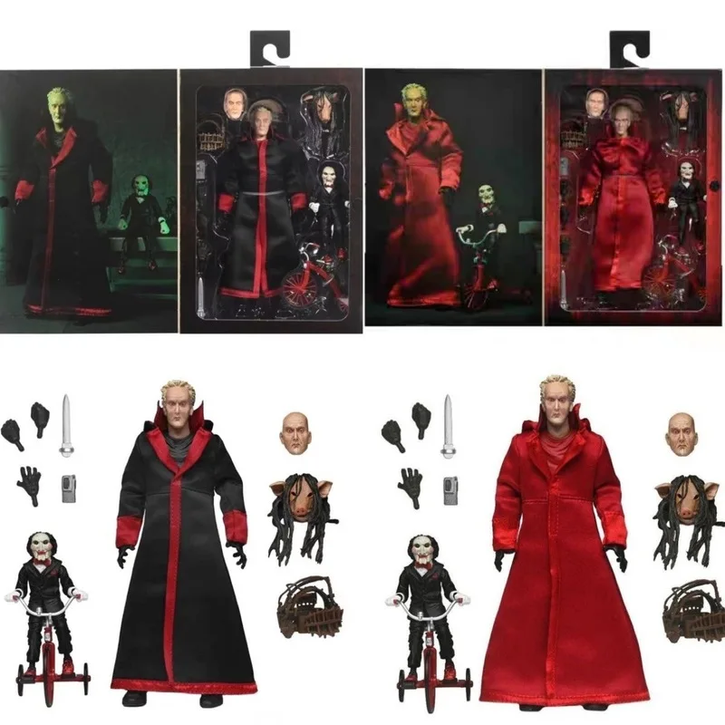 

Domestic Electric Saw Scary Red Robe Black Robe Vertical Saw Luxury Edition 7-Inch Movable Model Figurine Birthday Gift