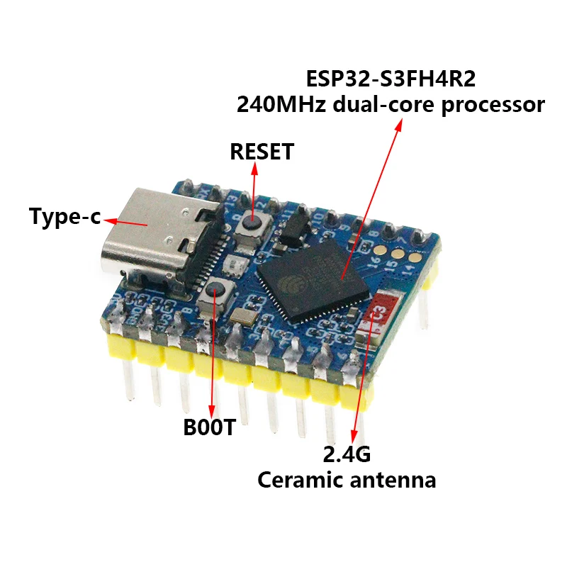 ESP32-S3-Zero Mini Development Board WiFi Bluetooth Ultra-small Size ESP32 C3 S3 ESP 32