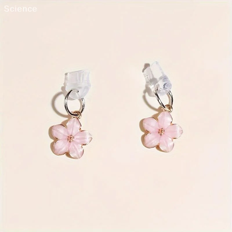 Sakura Flowers Phone Dust Plug Accessories Decoration Hanging Pendant For IPhone For Type-C Charging Port