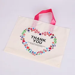 50Pcs Thank You Gift Bag Birthday Christmas Party Wedding Gift Packaging Plastic Bag Decoration Small Business Packaging