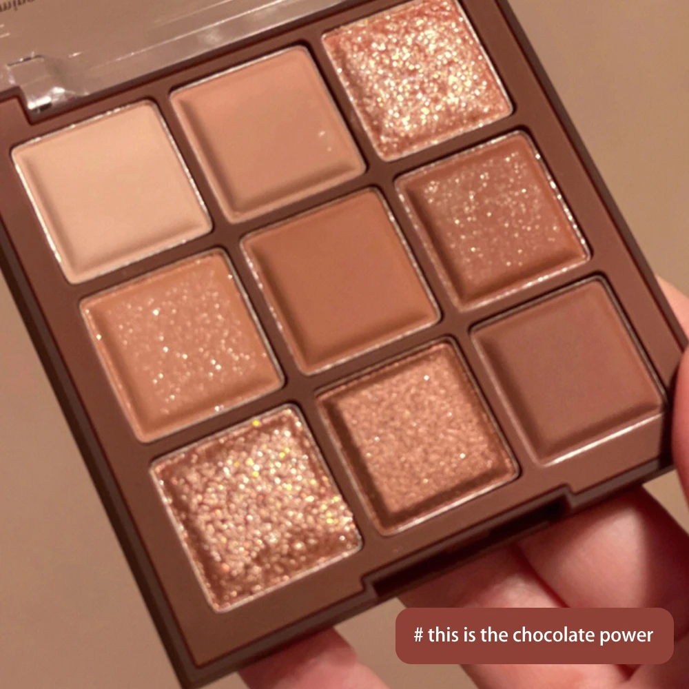 9 kolorów błyszczących paleta cieni do powiek z matowymi i błyszczącymi cieni do powiek wodoodporne perłowe tekstury jedwabników rozjaśniające kosmetyki do makijażu