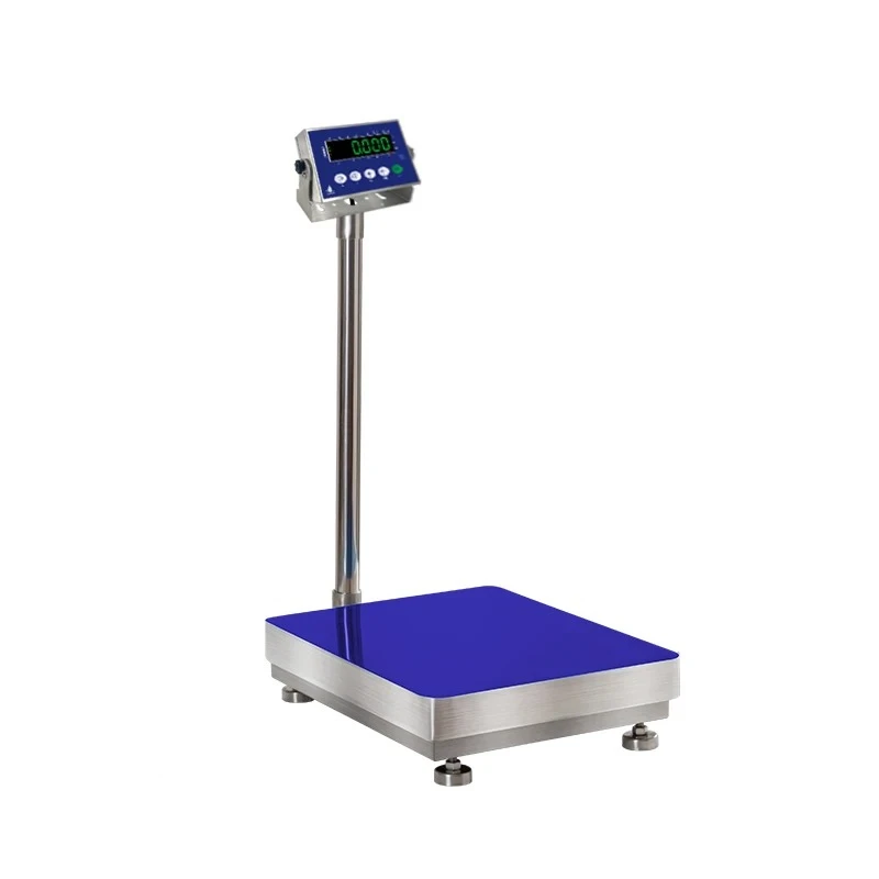 30*40cm Stainless Steel Waterproof Platform Weighing Scale 30kg 60kg 100kg Round Upright Pole Suitable For Commercial Weighing*