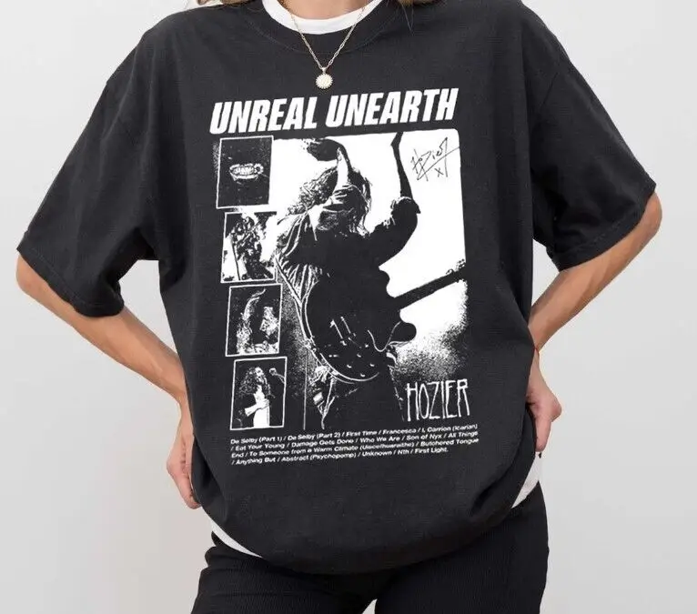 Retro Unreal Unearth shirt, Hozier Unreal Unearth tour 2024 Shirt, Vintage Hozie