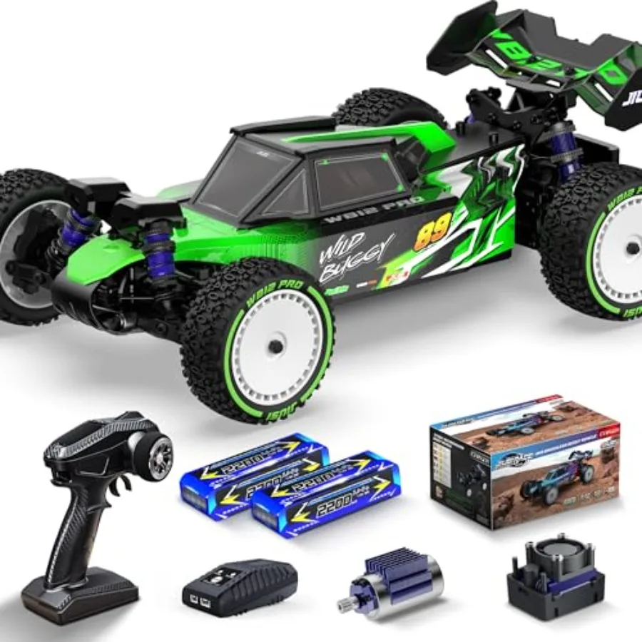 

Off-Road RC Truck for All Terrain Use, Brushless Motor, Black, 50mph Speed, 4WD, 2.4GHz Remote, 3S Battery, 25W Fast Charging,