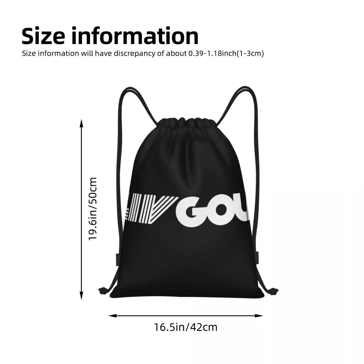 Golf Tournament Liv Portable Drawstring Bags Backpack Storage Bags Outdoor Sports Traveling Gym Yoga