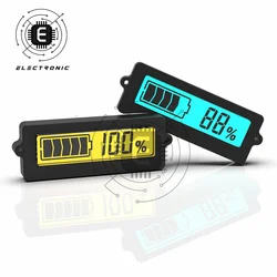 12V 24V 48V Lead Acid Lithium Battery Capacity Indicator Car Motorcycle Digital Voltmeter Ammeter Voltage Tester Meter Tool